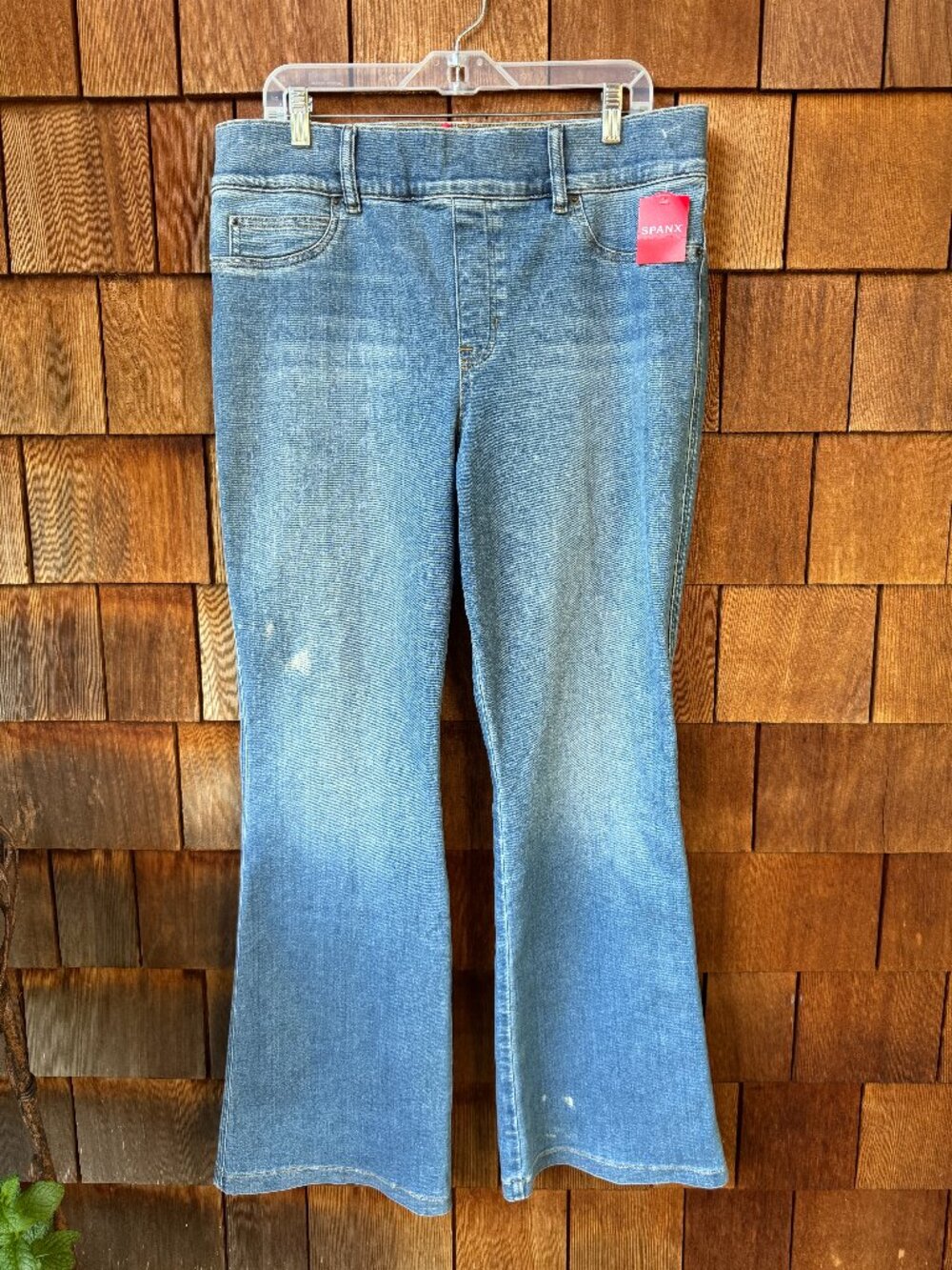 NWT Spanx Flare Jeans Light Wash Denim in Women's 1X